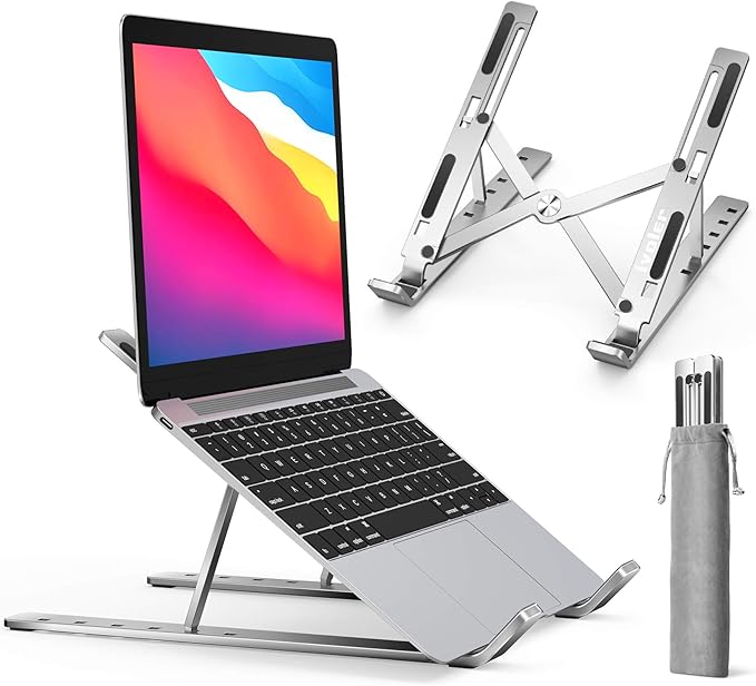 Support Ordinateur Portable Ergonomique – Aluminium Ventilé