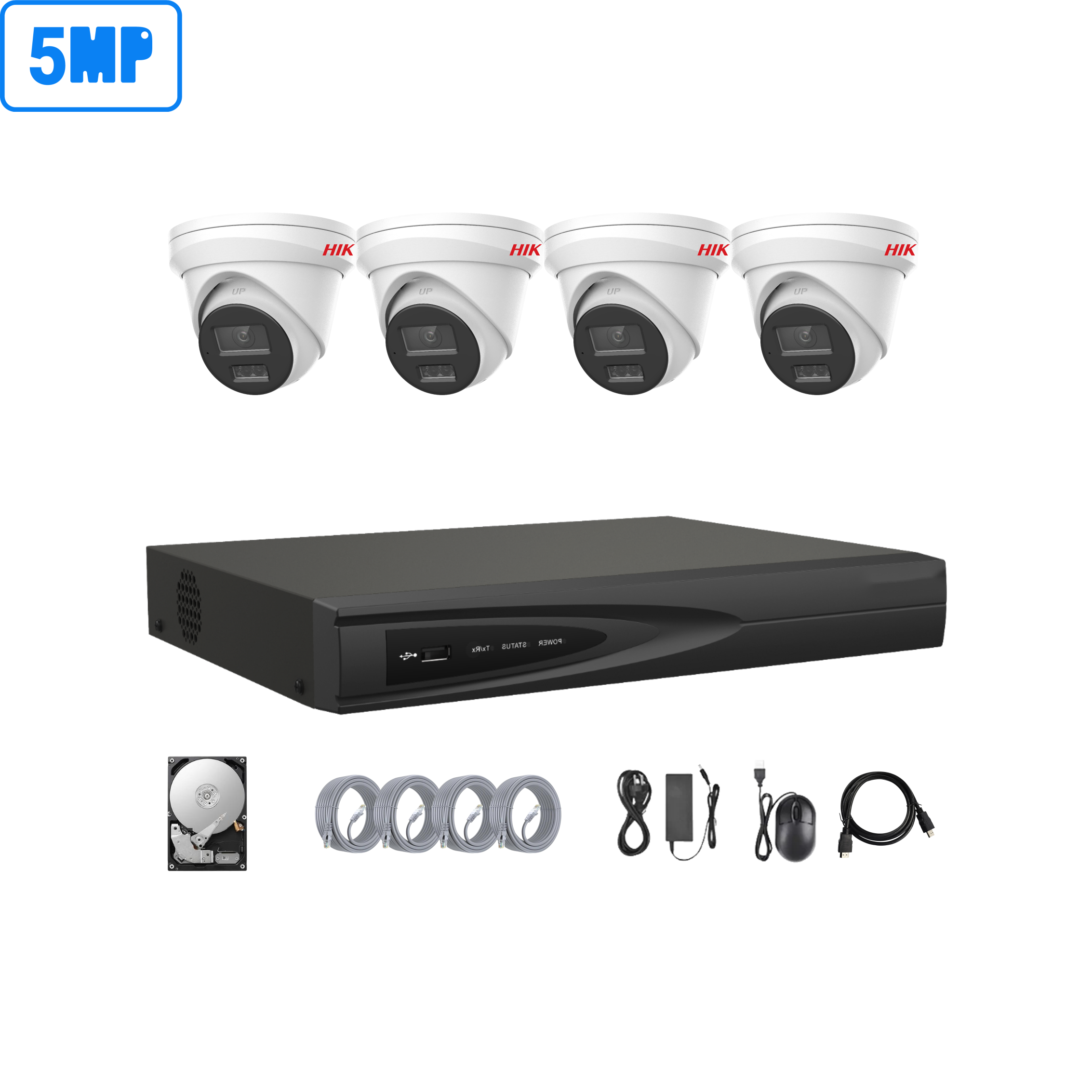 Kit de Vidéosurveillance Hikvision Turbo HD – Pack Complet Haute Définition