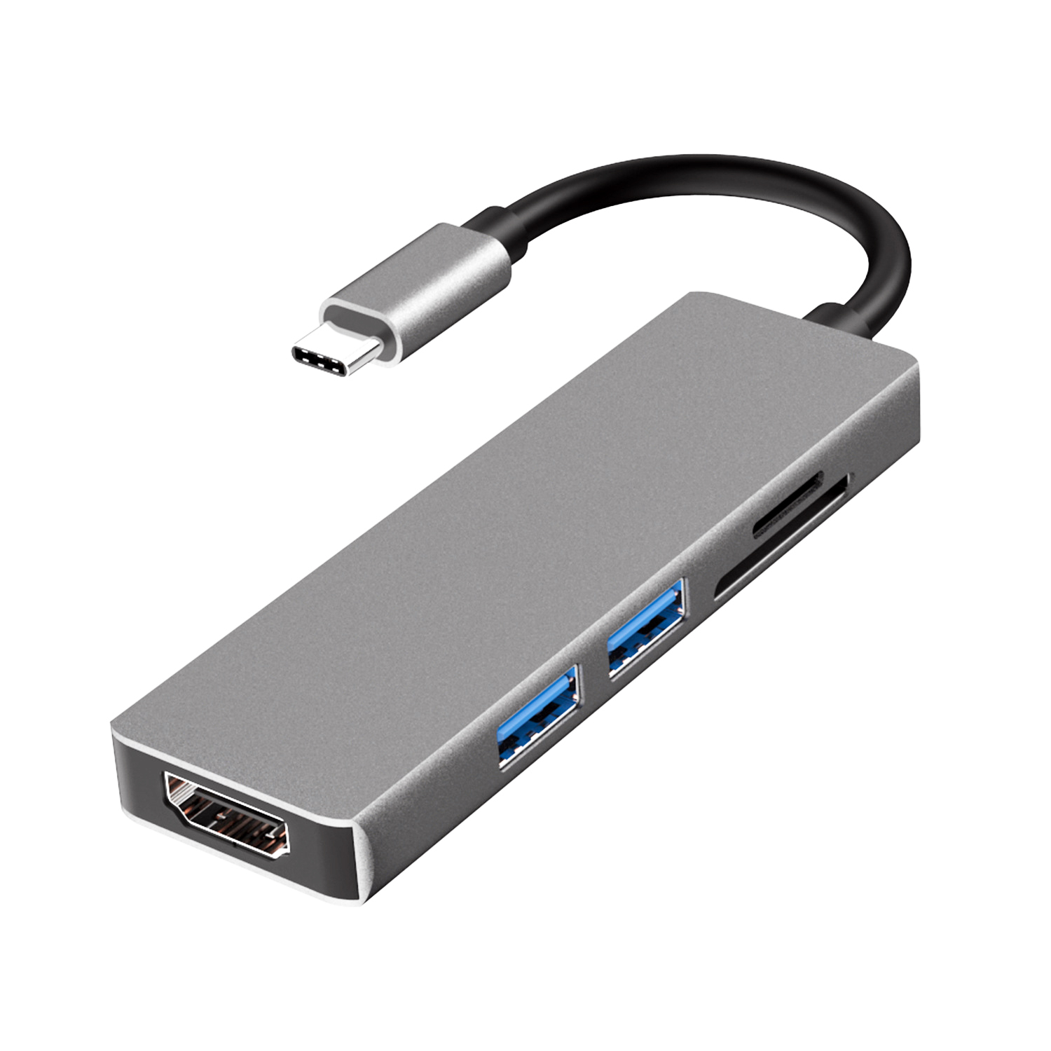 Adaptateur Hub USB-C Multifonction – Sortie HDMI 4K, USB 3.0 & Port de Charge PD